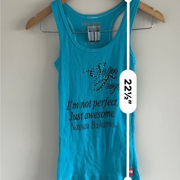 Señor Frogs Tank Top – “Not Perfect, Just Awesome” – Nassau Bahamas – Small - Picture 4 of 7